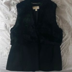Faux fur vest